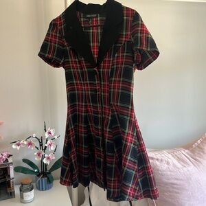 Current mood plaid dress